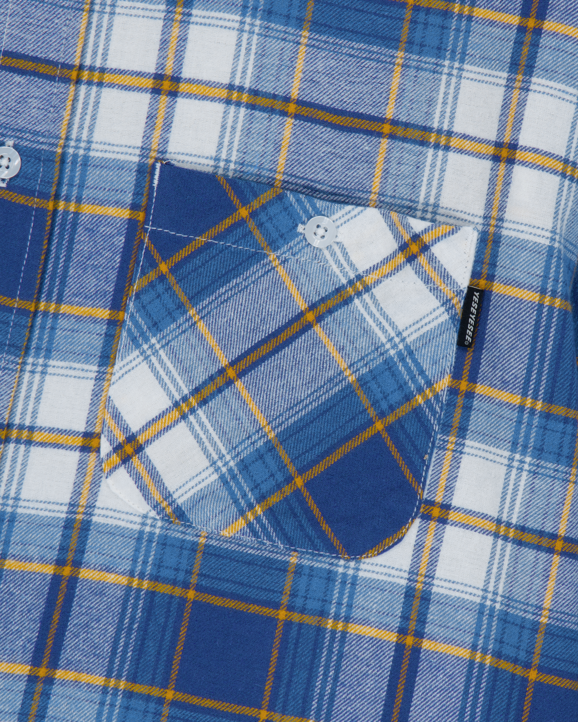 yeseyesee - Flannel Check Shirt (Blue) product image 4 | TRAB K-Fashion Australia