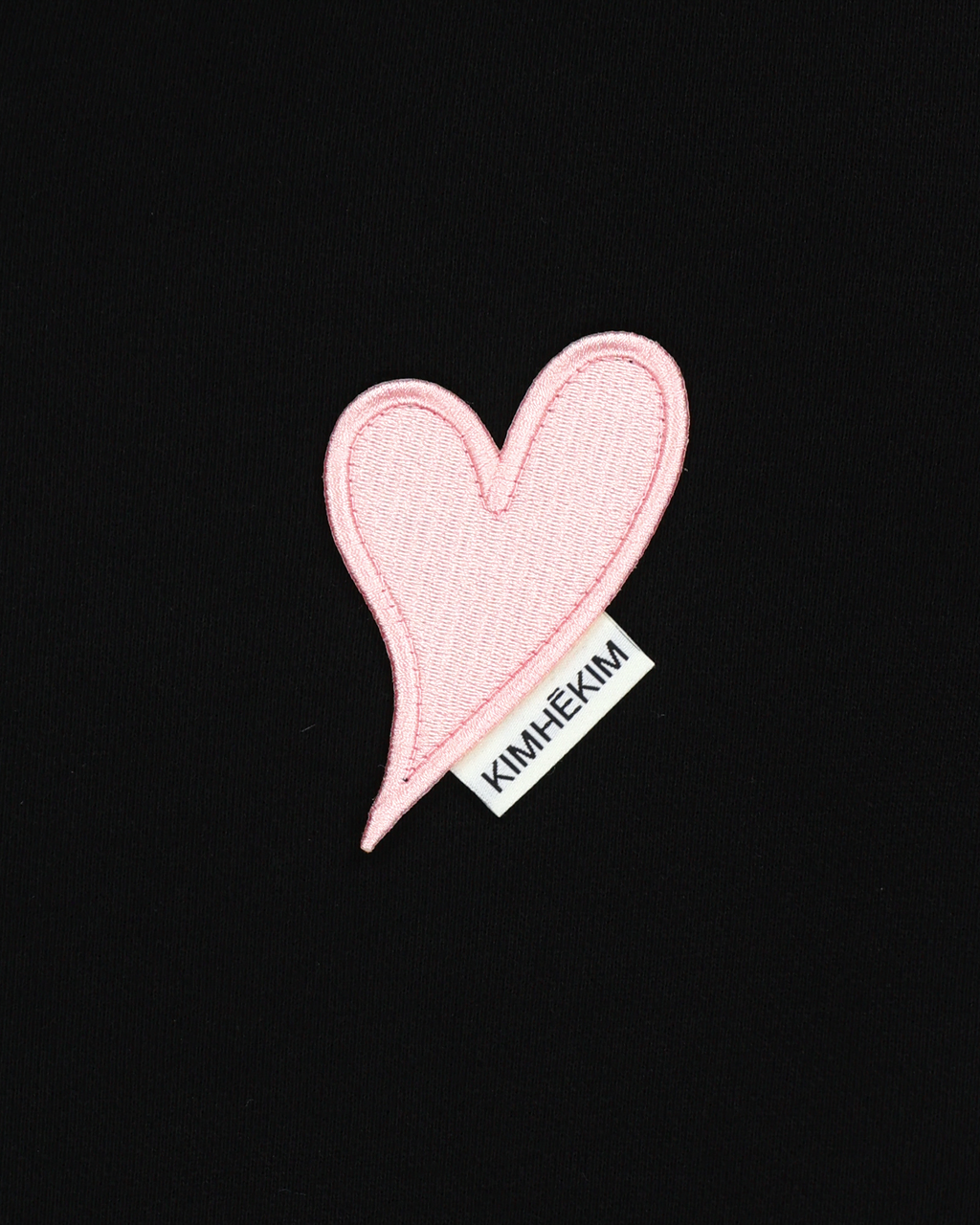 Kimhe Kim - Heart Patch Zip-Up Hoodie(black/Pink) product image 6 | TRAB K-Fashion Australia