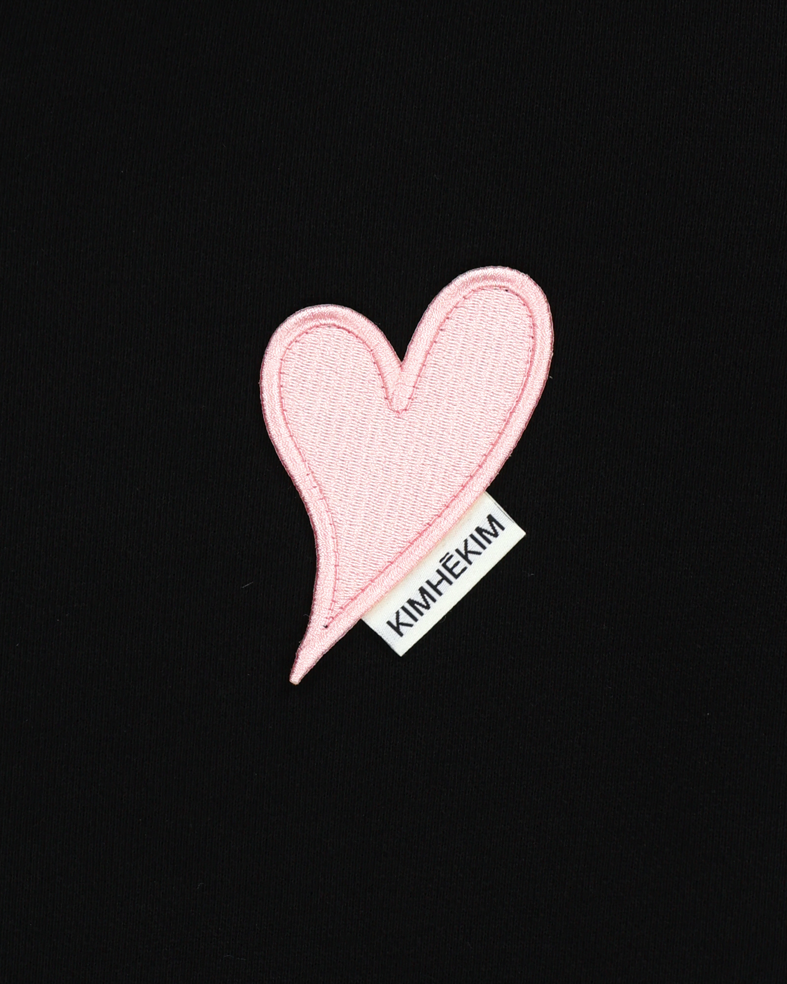 Kimhe Kim - Heart Patch Zip-Up Hoodie(black/Pink) product image 6 | TRAB K-Fashion Australia
