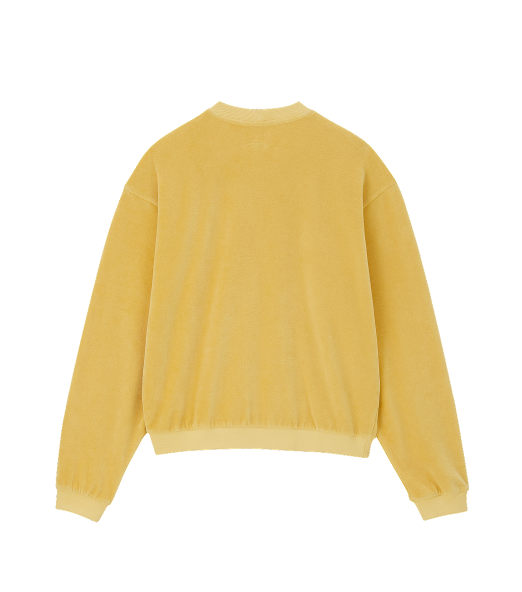 Llege - Velour Oversized Sweatshirt (Yellow) product image 2 | TRAB K-Fashion Australia