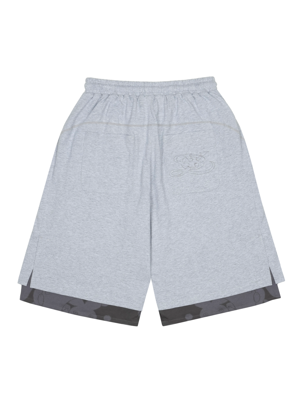 San San Gear - San San X Yuminha Sweatshorts (Melange Grey) product image 2 | TRAB K-Fashion Australia