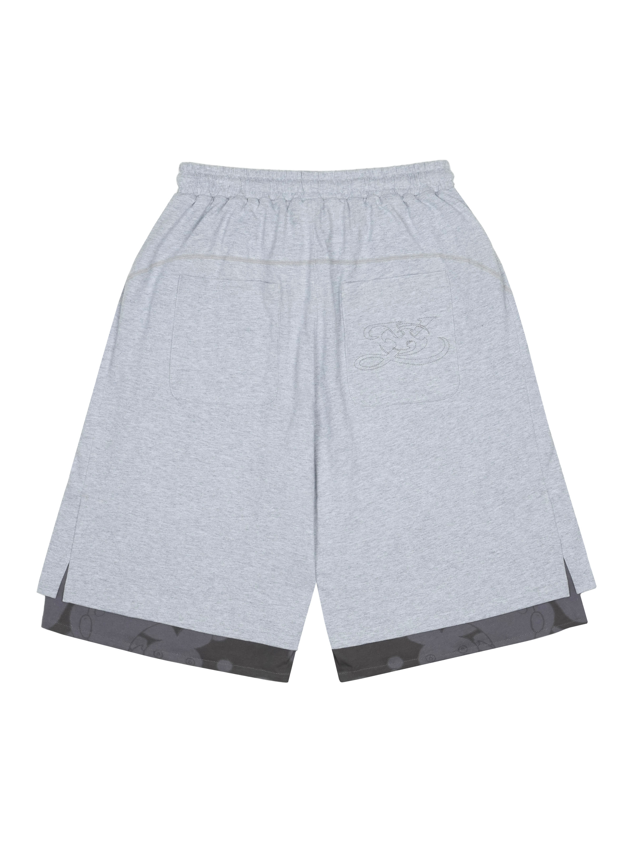 San San Gear - San San X Yuminha Sweatshorts (Melange Grey) product image 2 | TRAB K-Fashion Australia