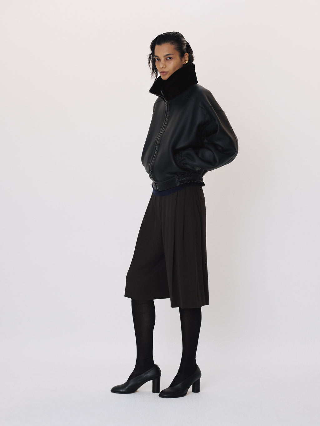 Recto - Reversible Fur Jumper (Black) product image 2 | TRAB K-Fashion Australia