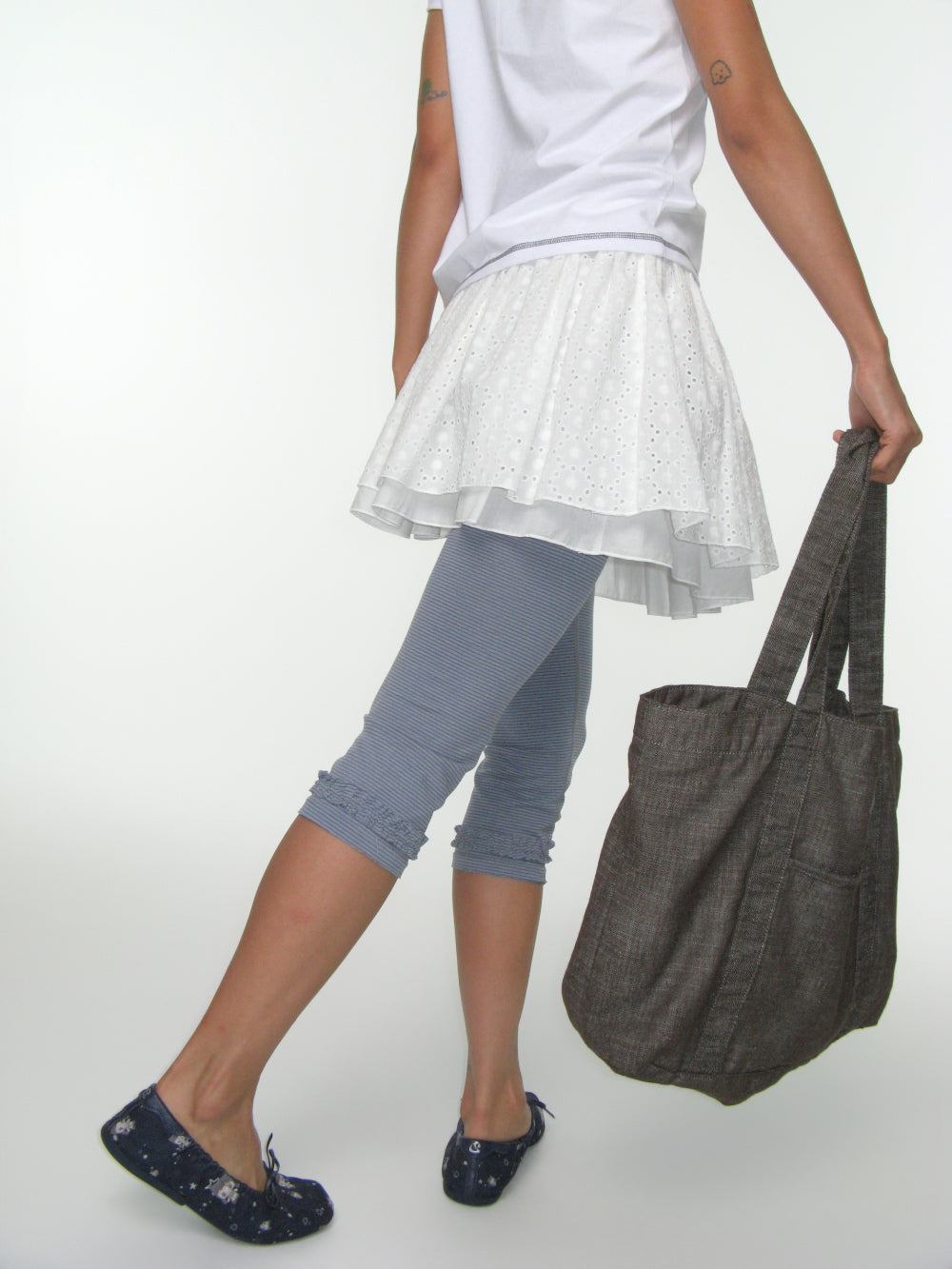 Coyseio - Stripe Rough Leggings (Ash Blue) product image 10 | TRAB K-Fashion Australia