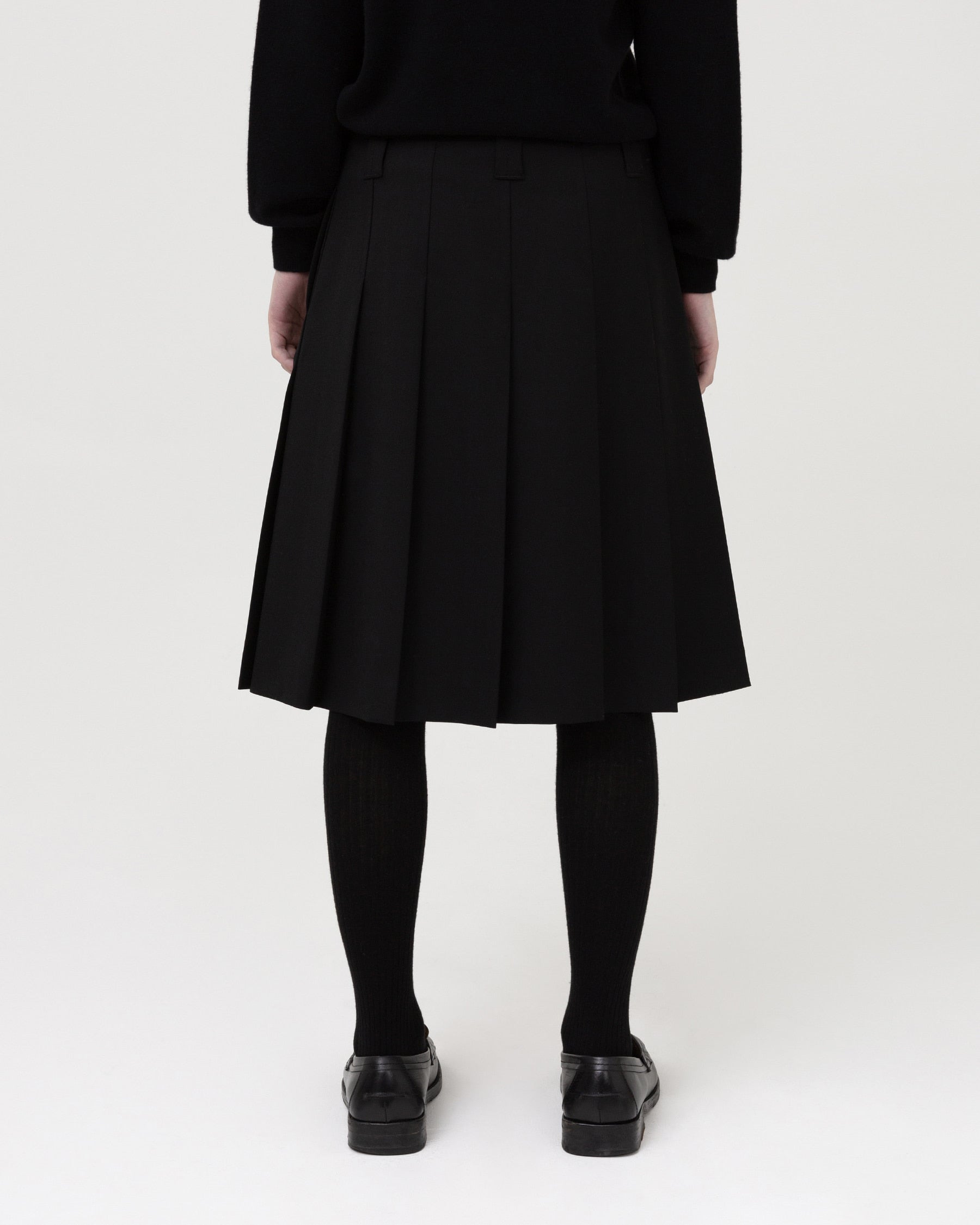 Brownyard - Pleats Midi Skirt (Black) product image 2 | TRAB K-Fashion Australia