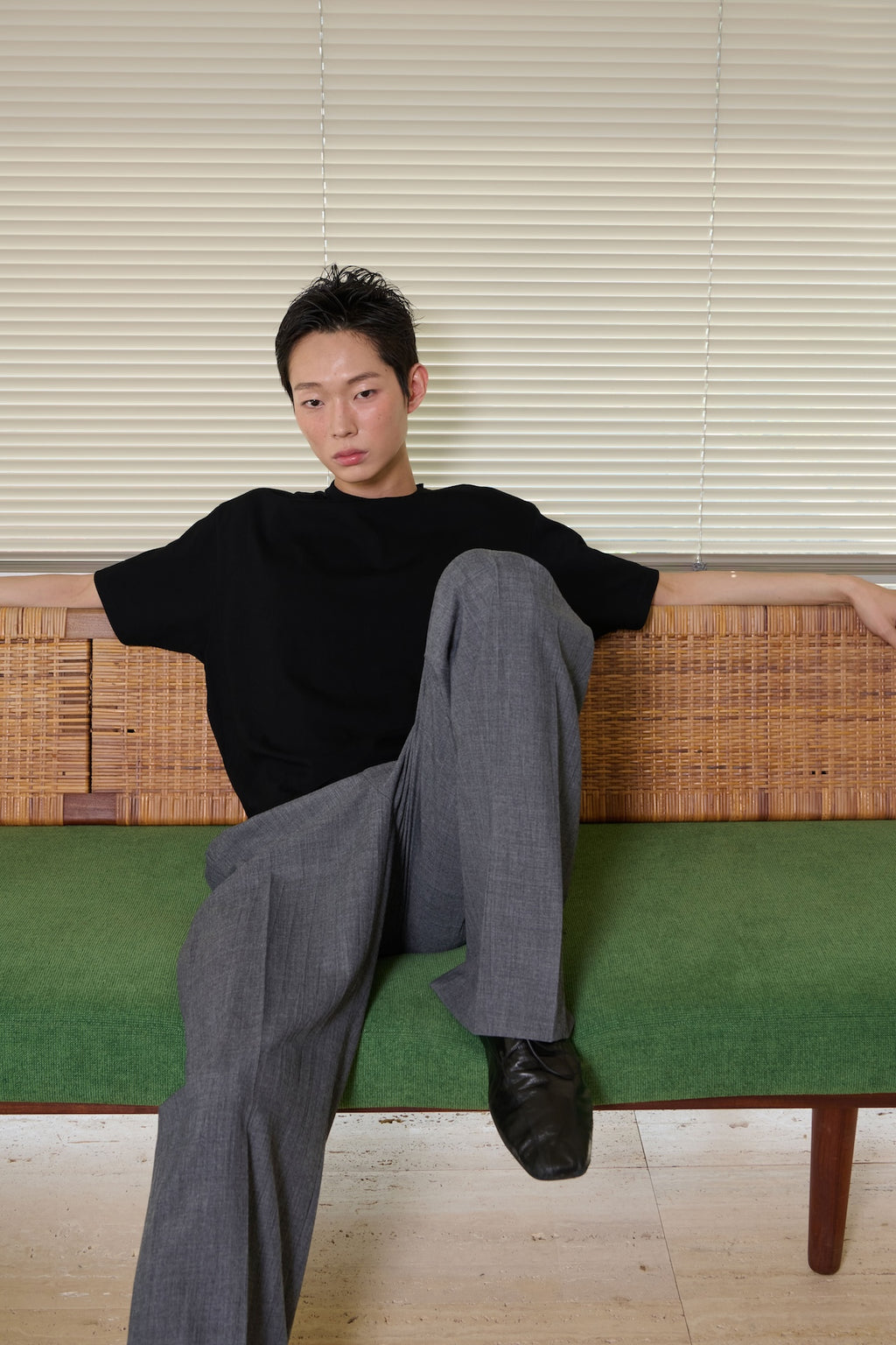 STU - 2 Tuck Crease Slacks (Charcoal) product image 13 | TRAB K-Fashion Australia
