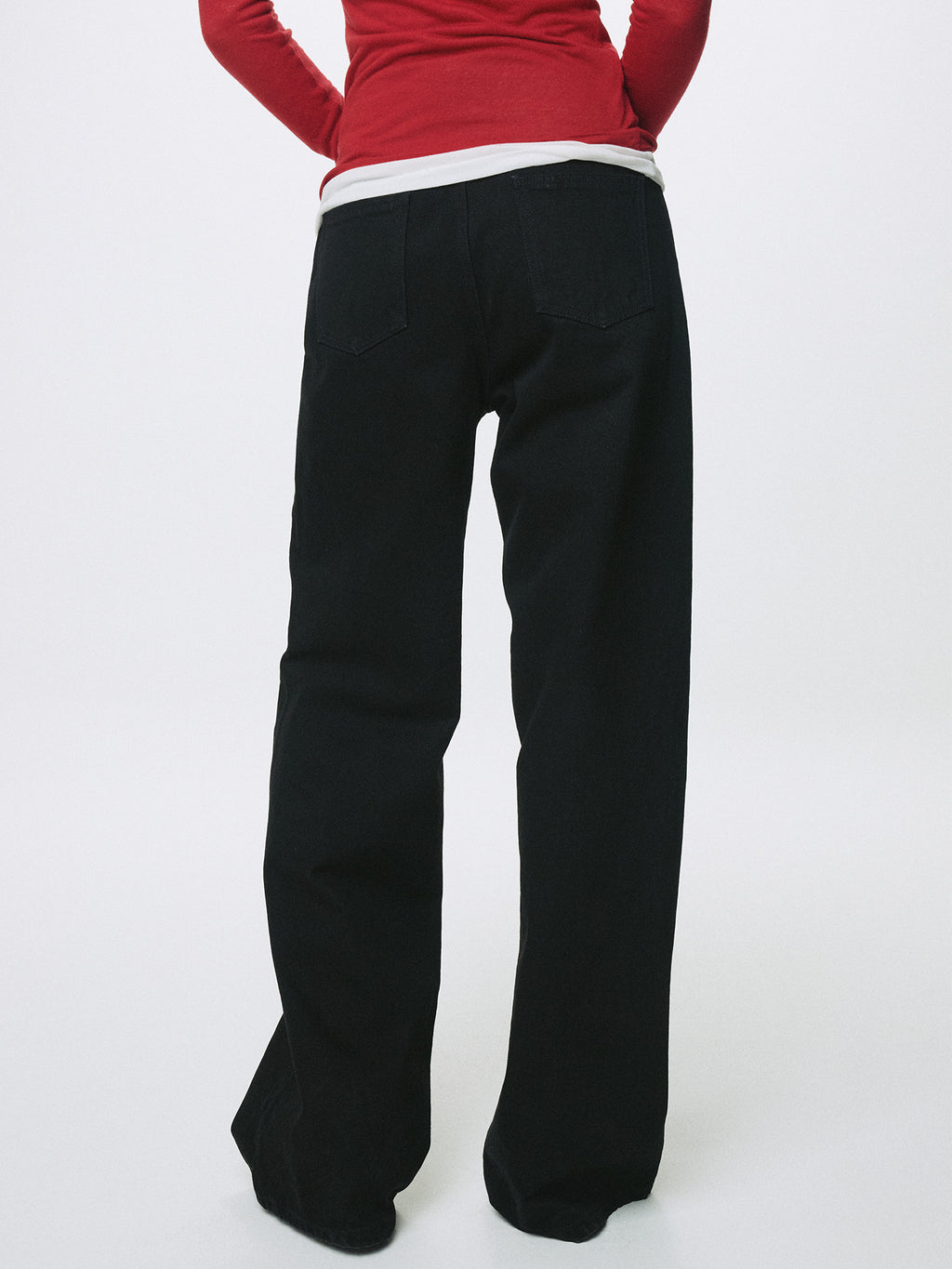 Tonywack - Wide-Leg Baggy Denim Jeans (Black) product image 4 | TRAB K-Fashion Australia