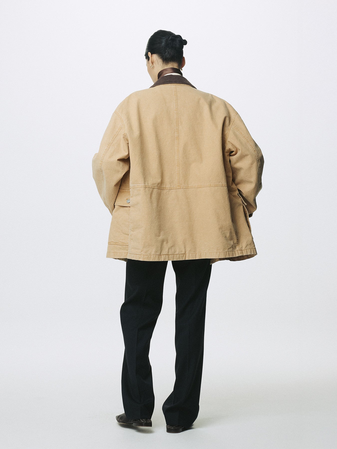 Tonywack - Garment Washed Barn Jacket (Faded Beige) product image 4 | TRAB K-Fashion Australia