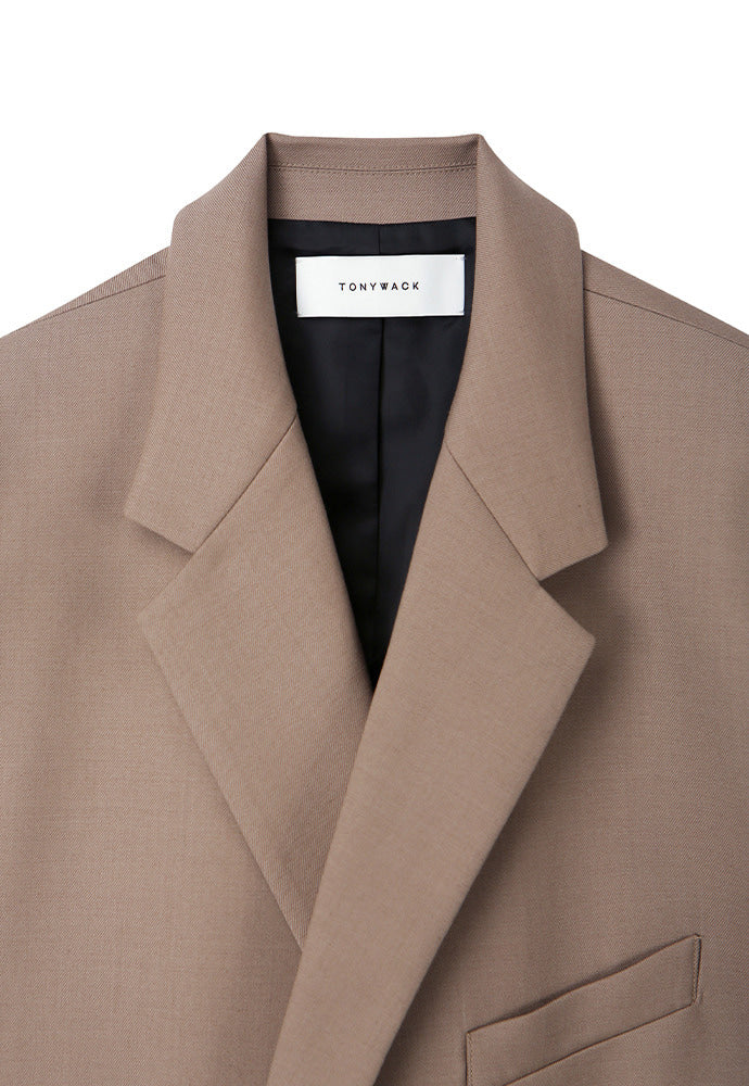 Tonywack - Clip Half-Double Blazer (Musk Beige) product image 8 | TRAB K-Fashion Australia