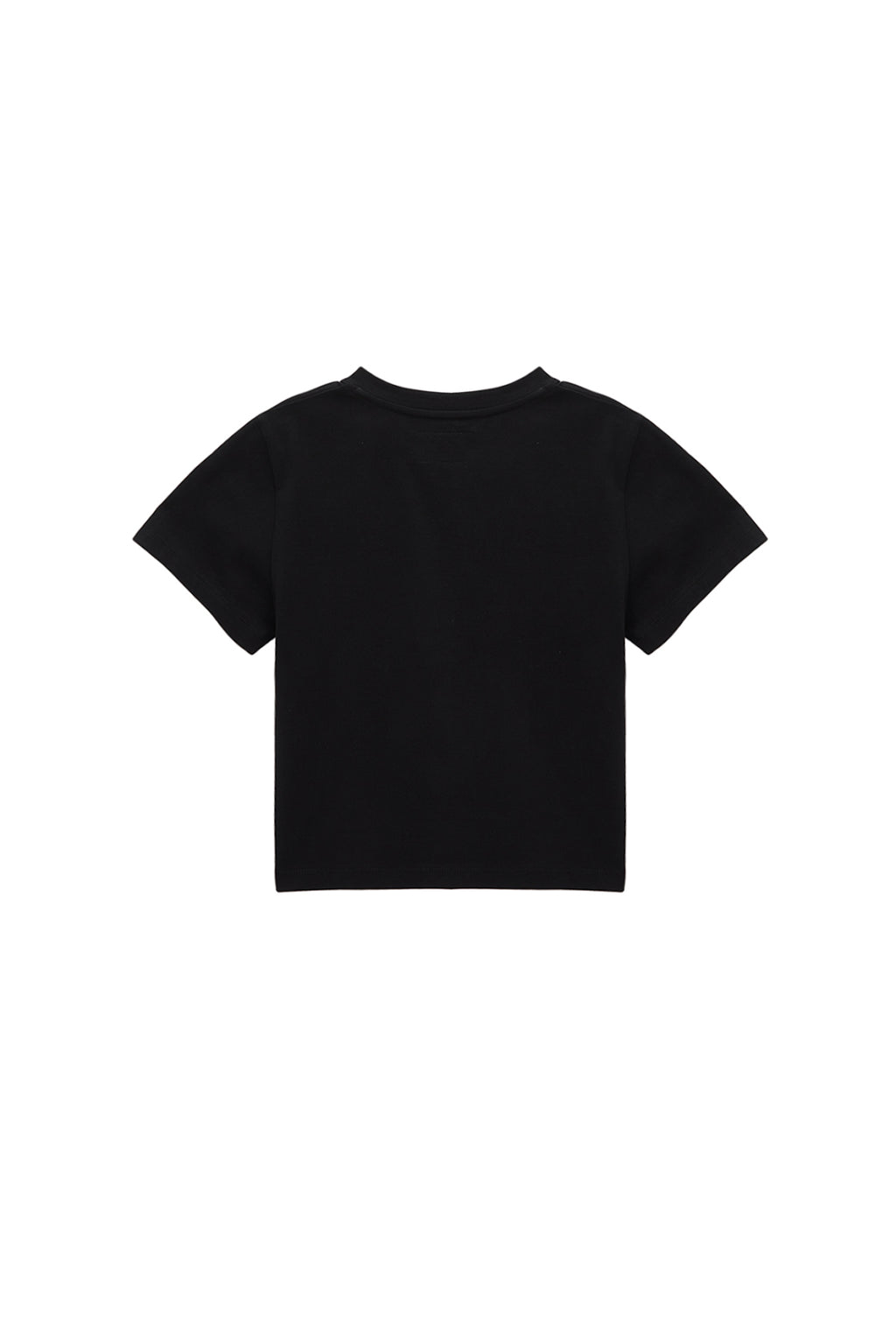 Matin Kim - Blurred Logo Crop Top (Black) product image 2 | TRAB K-Fashion Australia