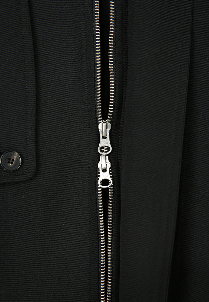 Tonywack - Hard Twist Wool Twill Gun Flap Blouson Jacket (Black) product image 13 | TRAB K-Fashion Australia