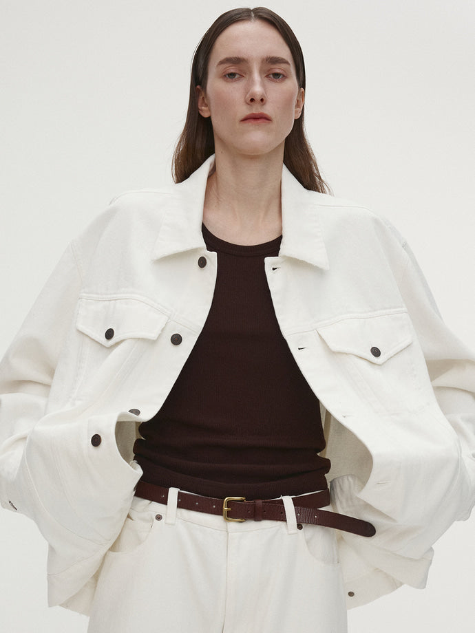 Tonywack - Super Fine Wool Ribbed Sleeveless (Japanese Fabric) (Dark Brown) product image 3 | TRAB K-Fashion Australia