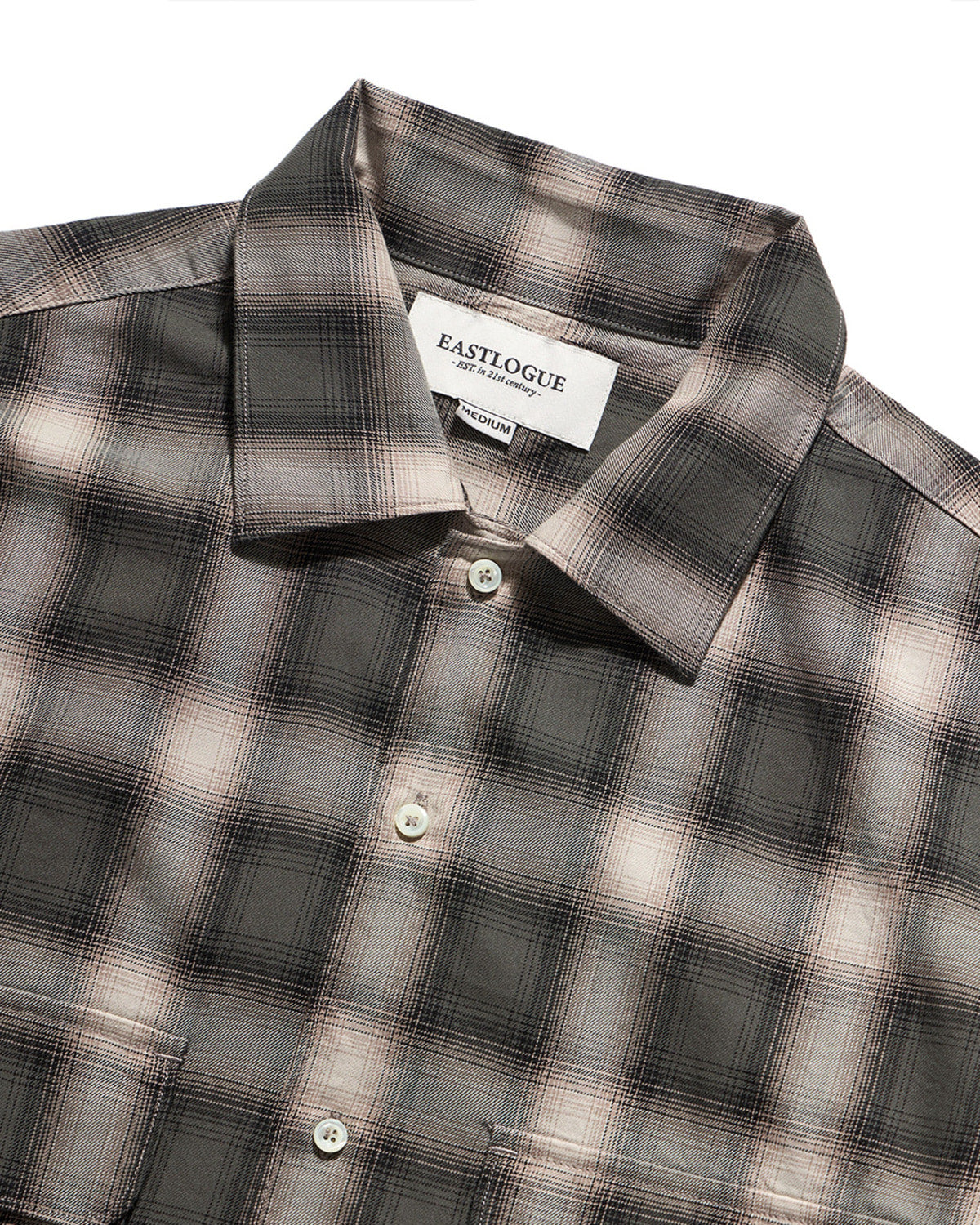 Eastlogue - Comfy Wide Shirts (Green Ombre Check) product image 3 | TRAB K-Fashion Australia