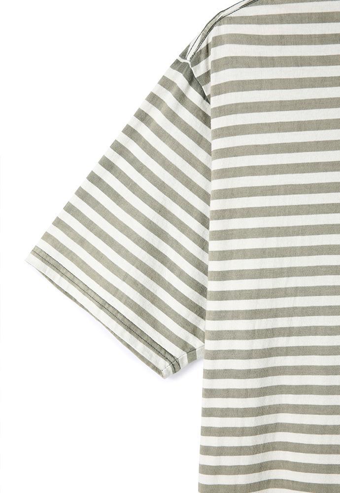 Art if acts - French Stripe S/S Tee (Vintage Moss) product image 11 | TRAB K-Fashion Australia