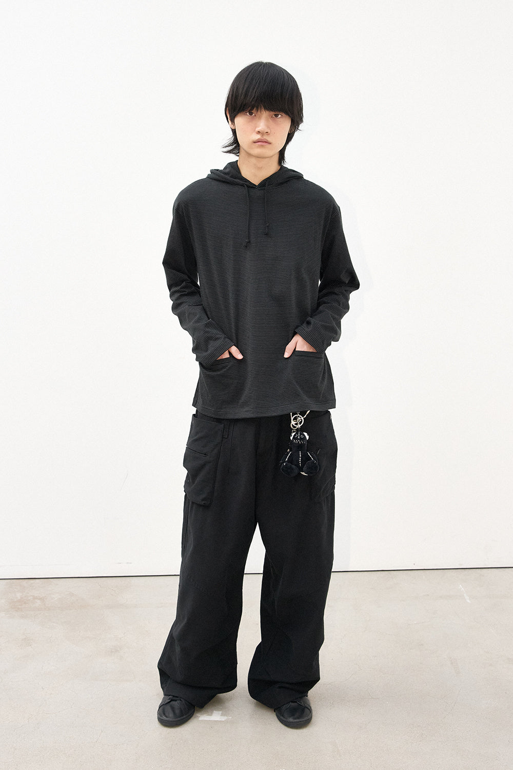 Hatchingroom - Stripe Hoodie (Black) product image 10 | TRAB K-Fashion Australia