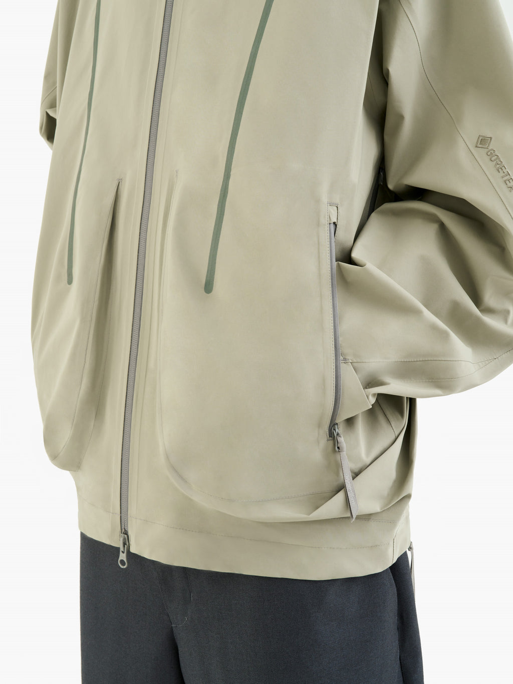 Jiyong Kim - Gore-Tex Draped Windbreaker (Sage Green) product image 6 | TRAB K-Fashion Australia