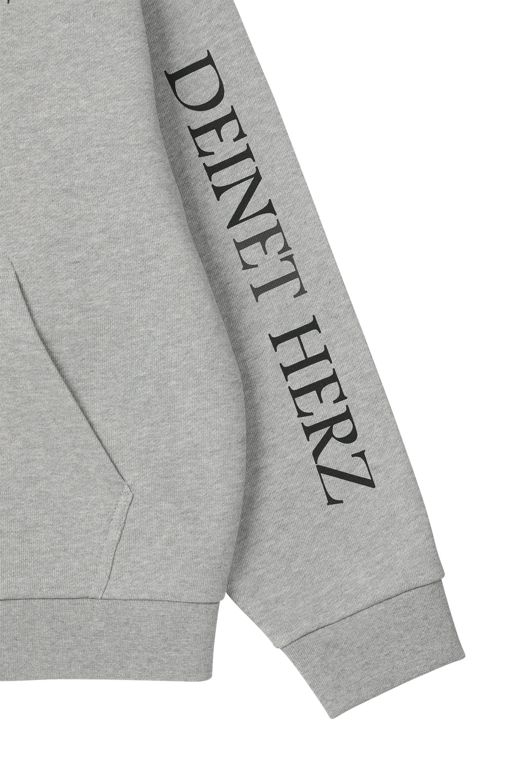 Deinet - German Lettering Hoodie Zip-Up (Melange Grey) product image 16 | TRAB K-Fashion Australia