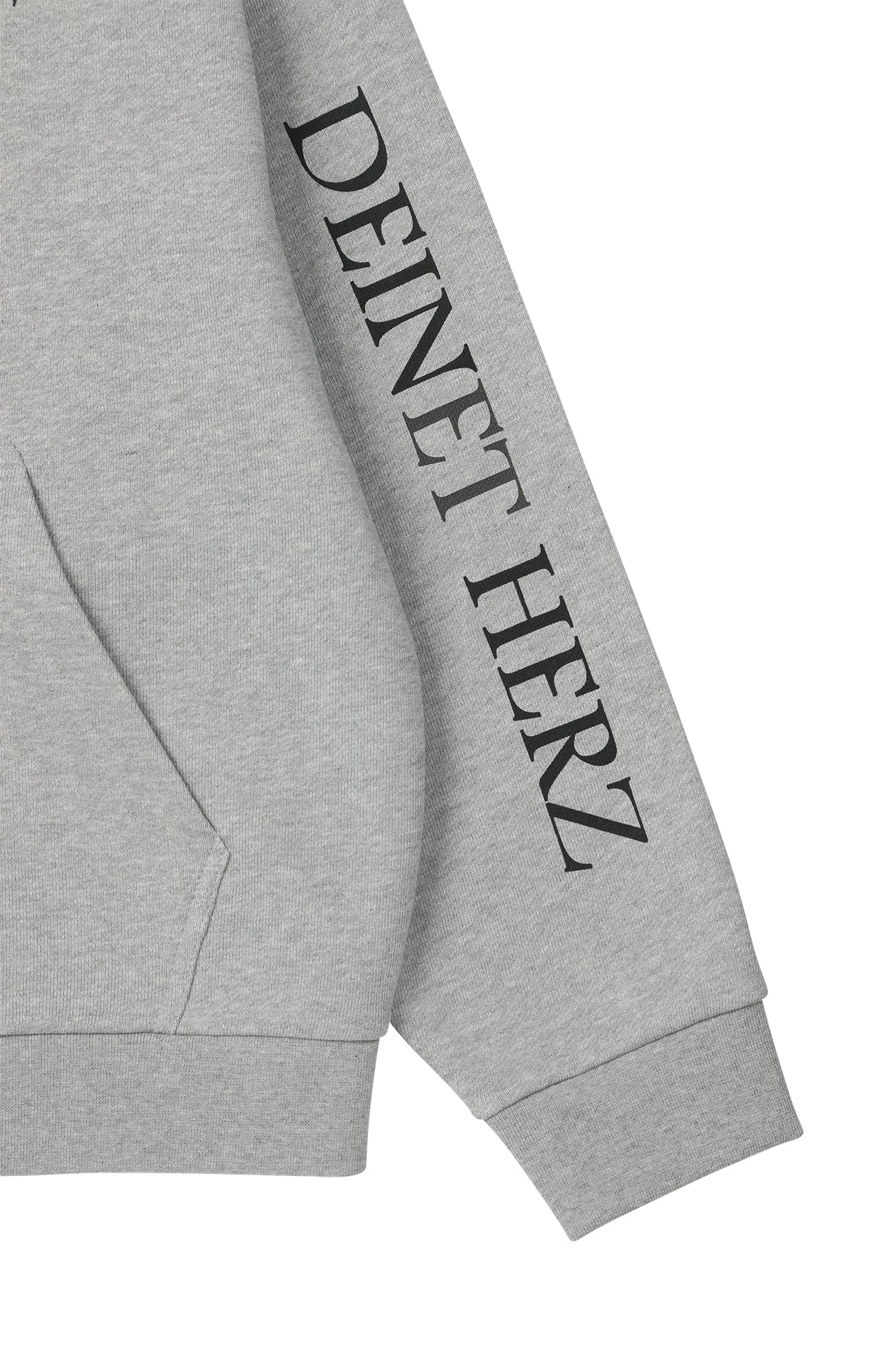 Deinet - German Lettering Hoodie Zip-Up (Melange Grey) product image 16 | TRAB K-Fashion Australia