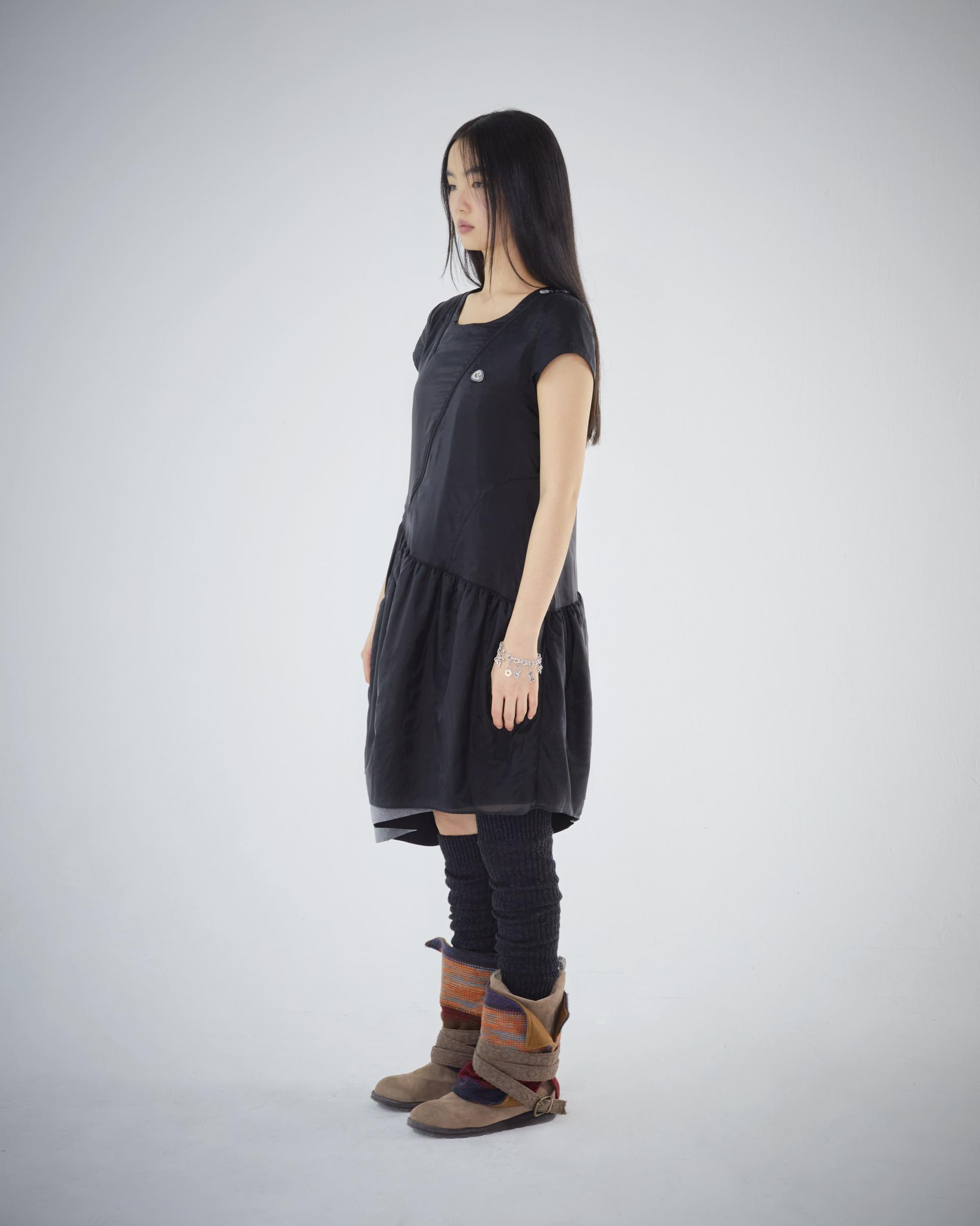Coyseio - Puff Shirring One Piece (Black) product image 12 | TRAB K-Fashion Australia
