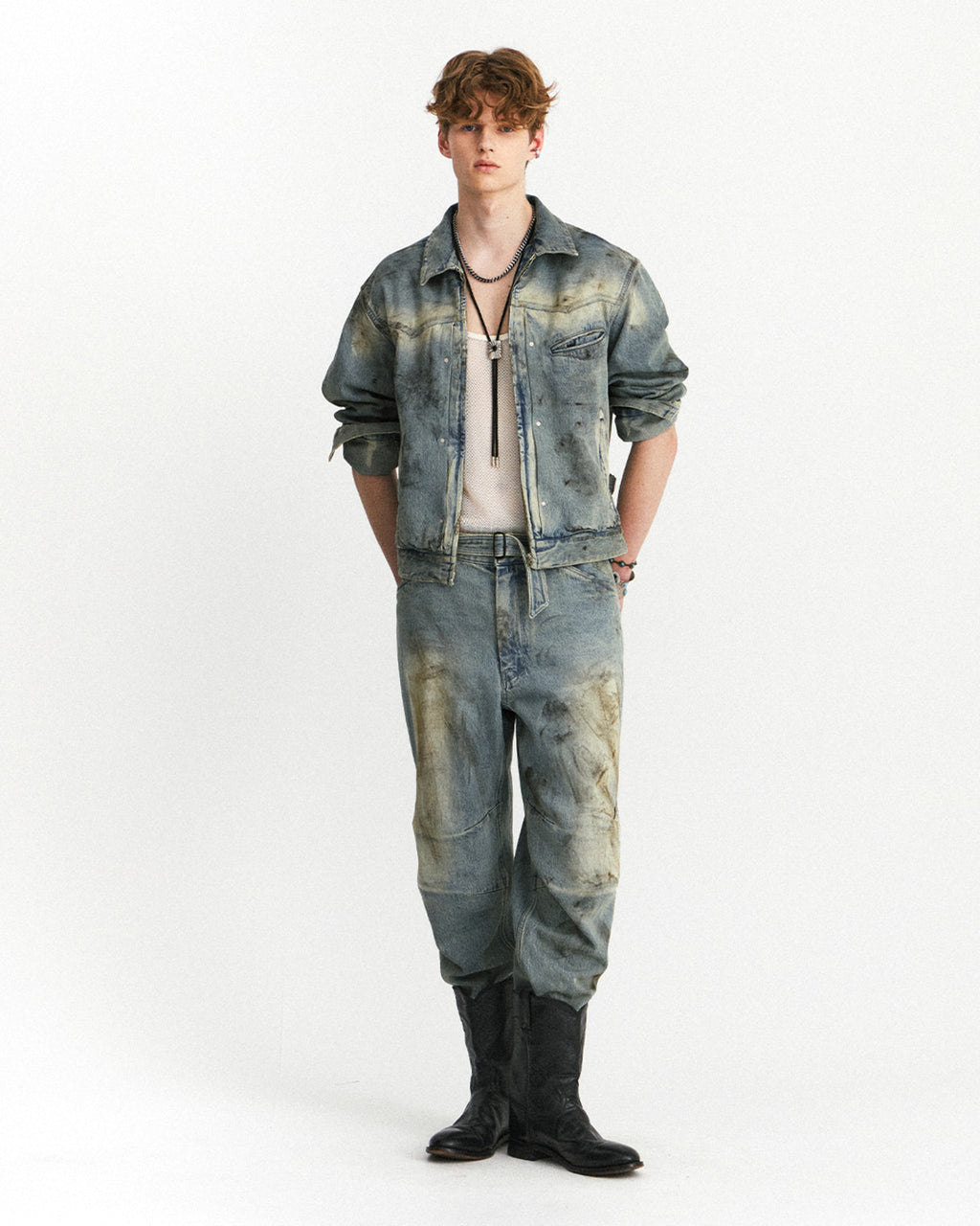 Eastlogue - Western Trucker Jacket (Dust Indigo) product image 4 | TRAB K-Fashion Australia