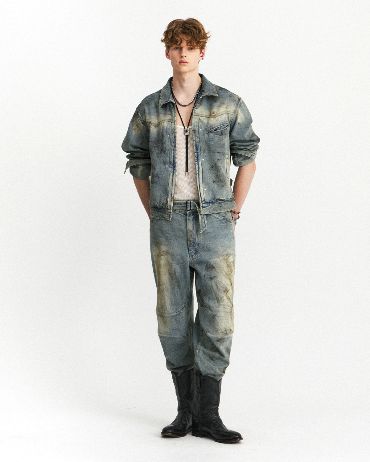 Eastlogue - Western Trucker Jacket (Dust Indigo) product image 4 | TRAB K-Fashion Australia