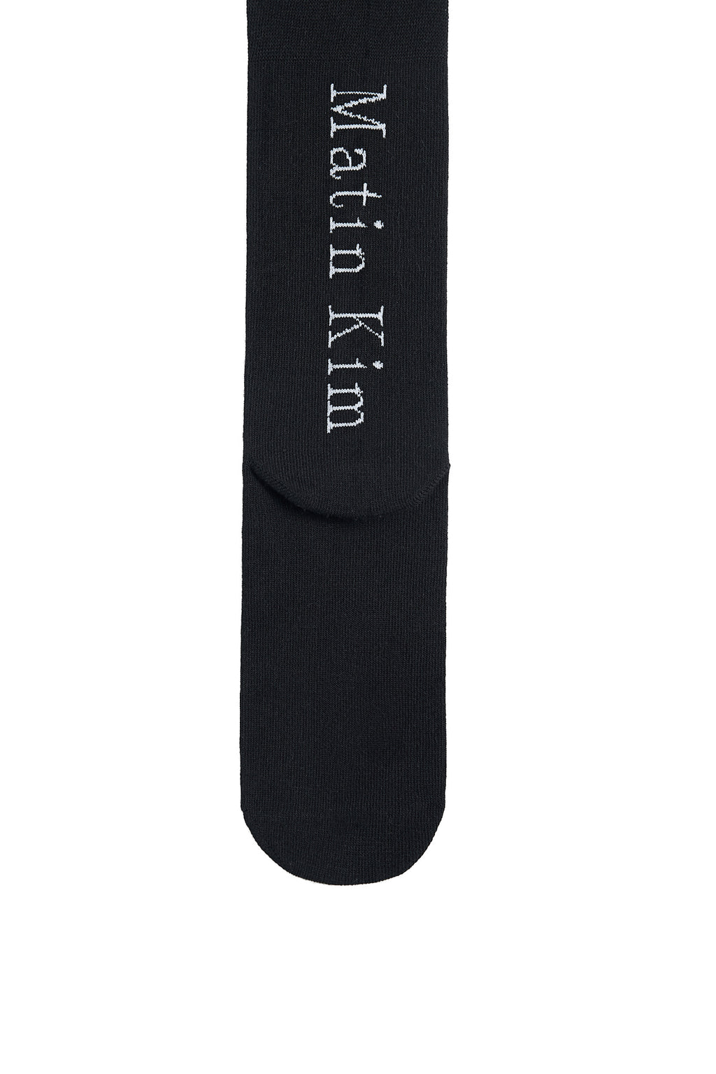 Matin Kim - Loose-fit Logo Knee Socks (Black) product image 4 | TRAB K-Fashion Australia