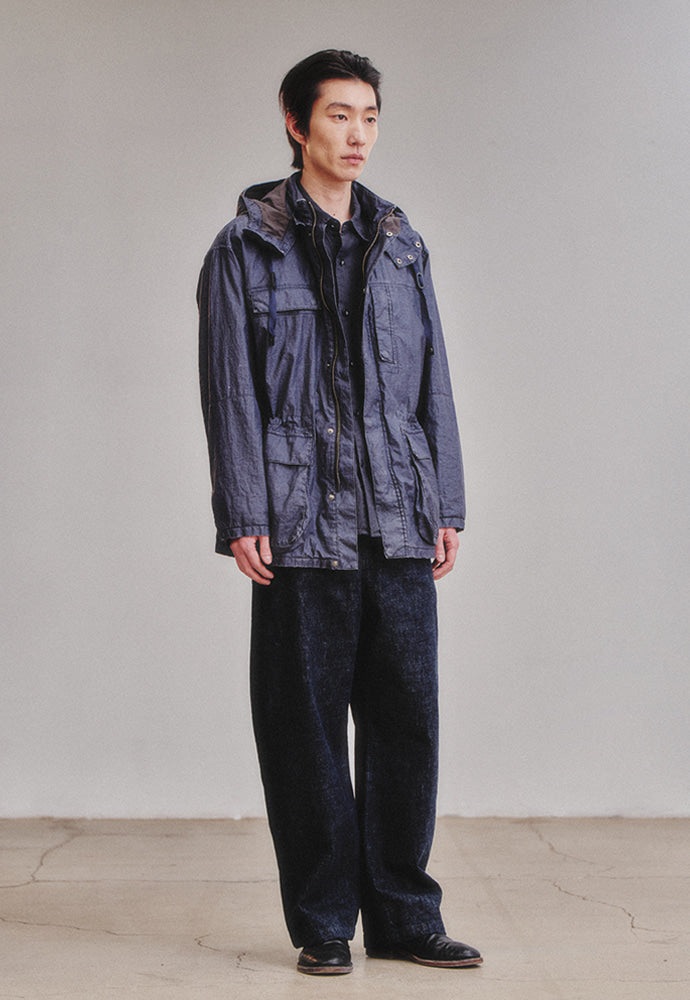 Art if acts - Linen Rain Parka (Navy) product image 6 | TRAB K-Fashion Australia