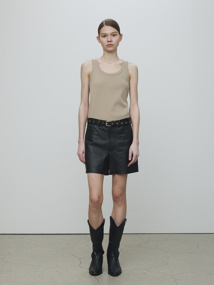 Tonywack - Ribbed Tank Top (Beige) product image 1 | TRAB K-Fashion Australia