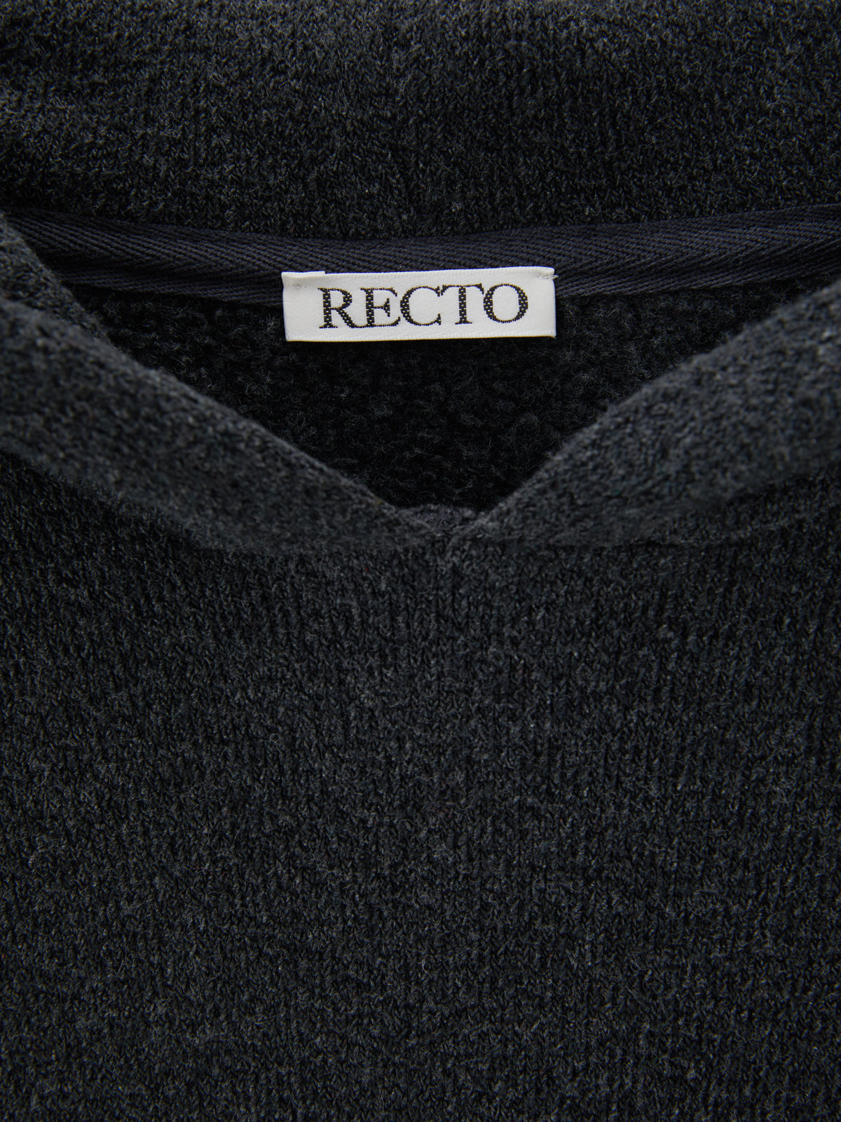 Recto - Rc Embroidered Hoodie (Charcoal Grey) product image 3 | TRAB K-Fashion Australia