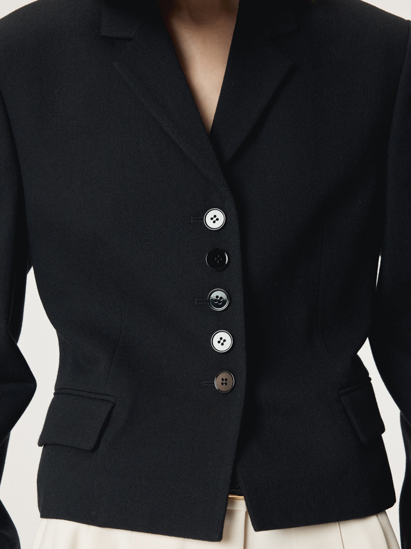 Recto - Button Detail Short Jacket (Black) product image 6 | TRAB K-Fashion Australia