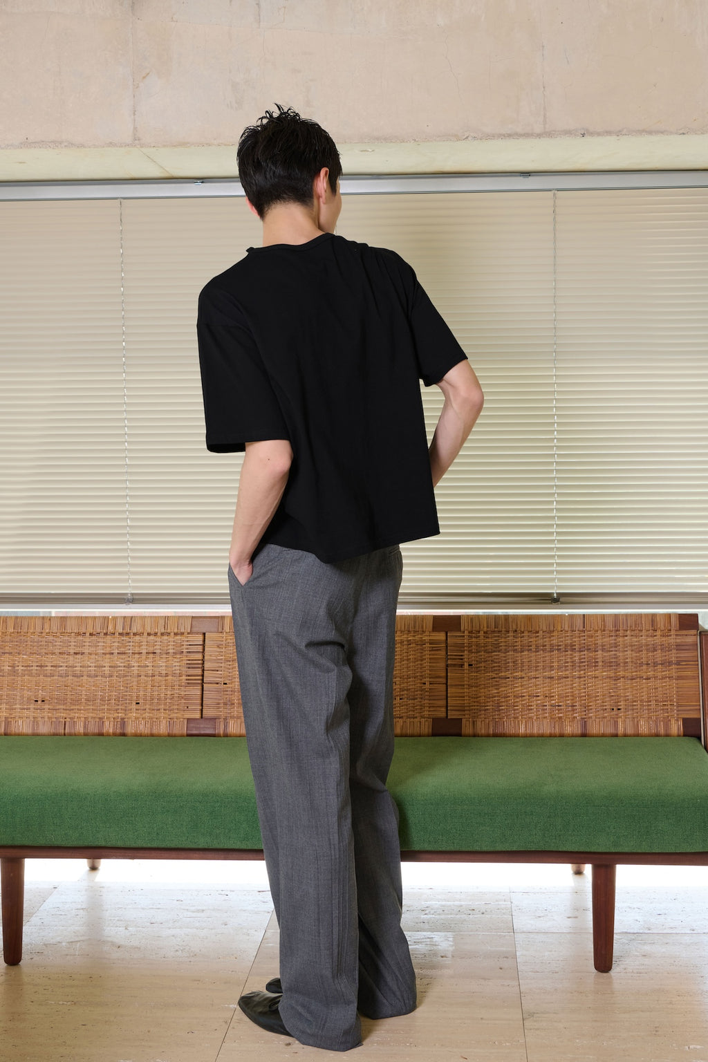STU - 2 Tuck Crease Slacks (Charcoal) product image 11 | TRAB K-Fashion Australia
