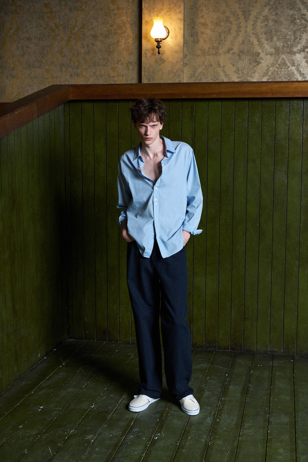 STU - Extra Button Shirt (Sky Blue) product image 9 | TRAB K-Fashion Australia