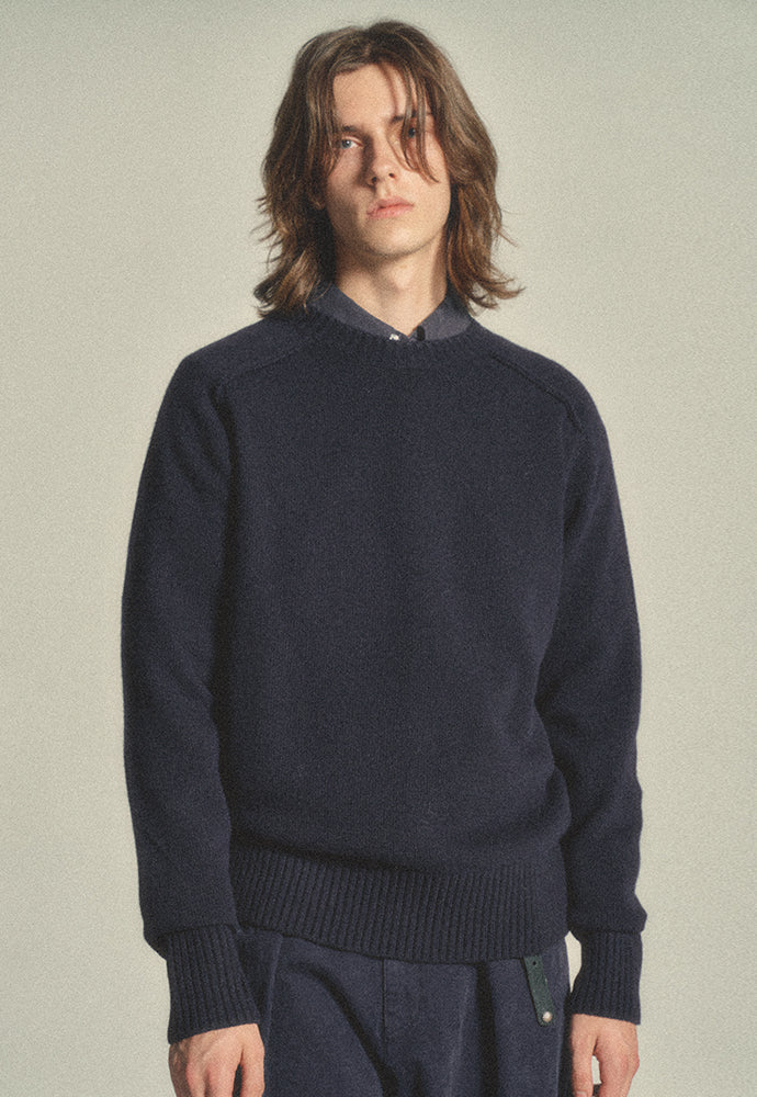 Art if acts - Fingerhole Saddle Neck Knit (Dark Navy) product image 5 | TRAB K-Fashion Australia