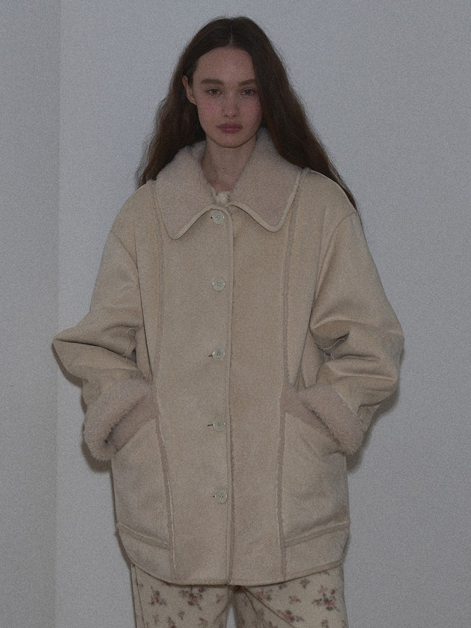 Margarin Fingers - Fur Edge Reversible Mustang (Cream) product image 1 | TRAB K-Fashion Australia