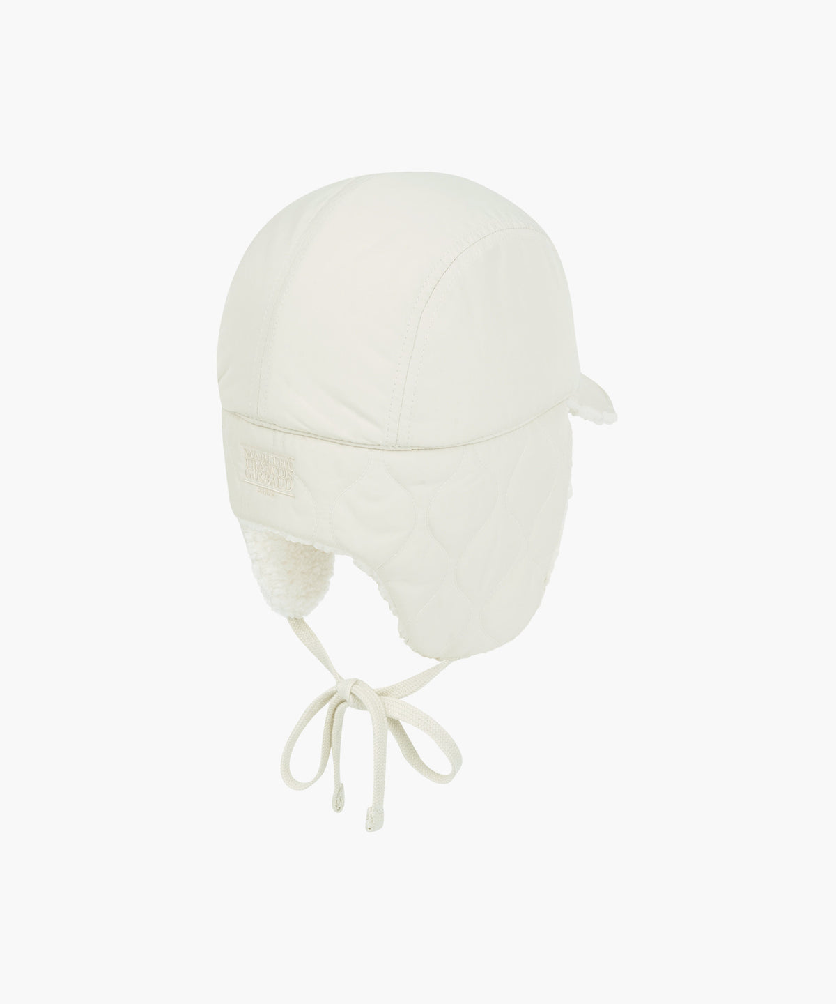 Marithe & Francois Girbaud - Quilted Earflap Cap (Ivory) product image 3 | TRAB K-Fashion Australia
