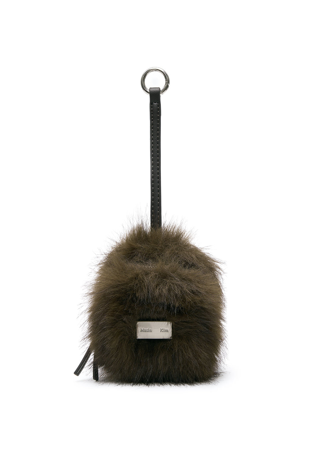 Matin Kim - Hairy Fur Mini Cube Pouch (Brown) product image 1 | TRAB K-Fashion Australia