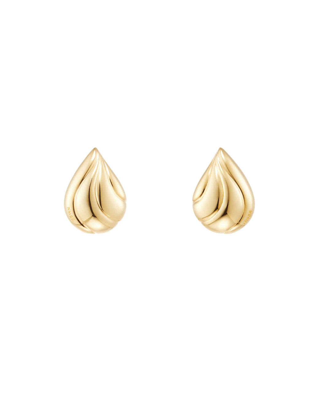 Numbering - Wavy Teardrop Stud Earrings #5135 product image 7 | TRAB K-Fashion Australia