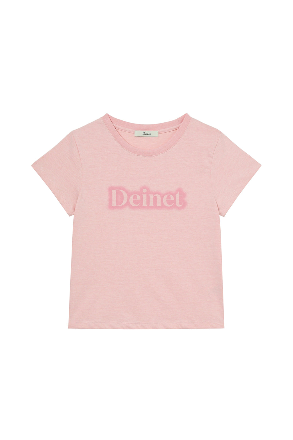 Deinet - Spray Logo Pigment T-Shirt (Light Pink) product image 1 | TRAB K-Fashion Australia