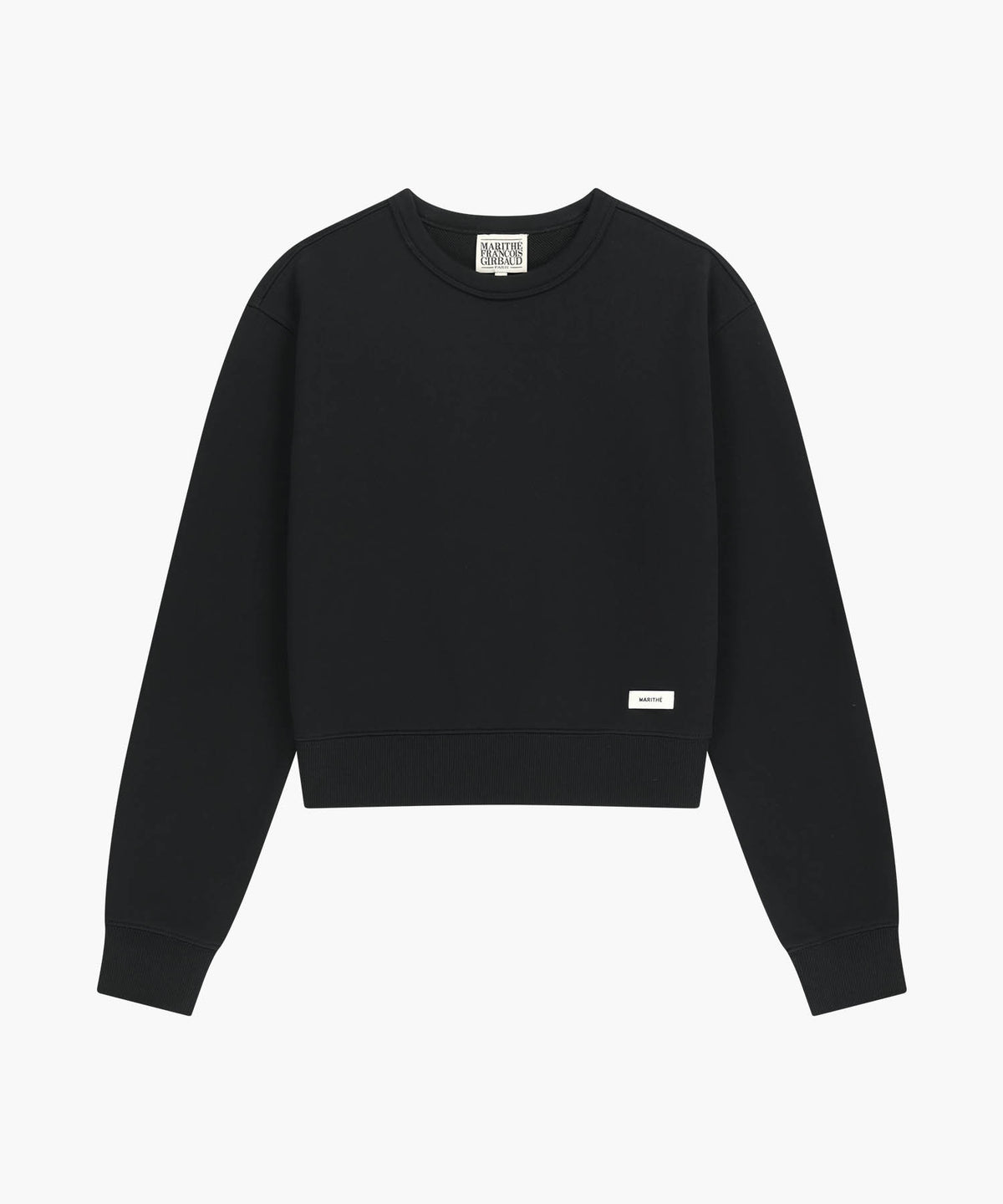 Marithe & Francois Girbaud - Basic Crop Sweatshirt (Black) product image 6 | TRAB K-Fashion Australia
