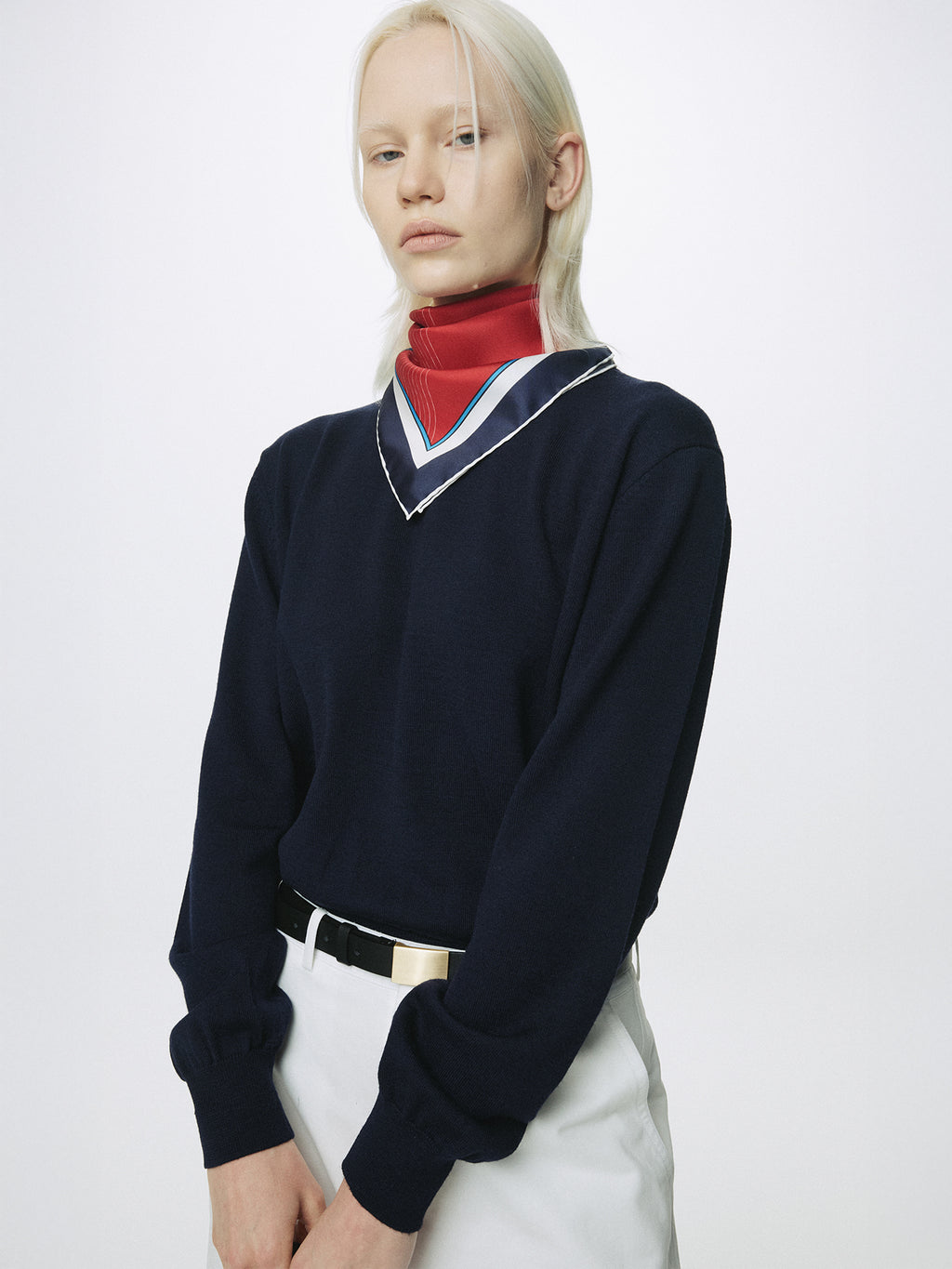 Tonywack - Curved Cotton Chino Pants (White) product image 4 | TRAB K-Fashion Australia