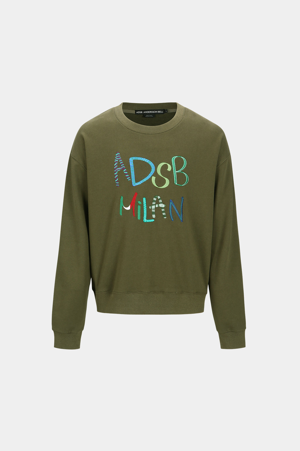 Andersson Bell - (essential) Unisex Adsb Milan Embroidery Sweatshirts (Khaki) product image 7 | TRAB K-Fashion Australia