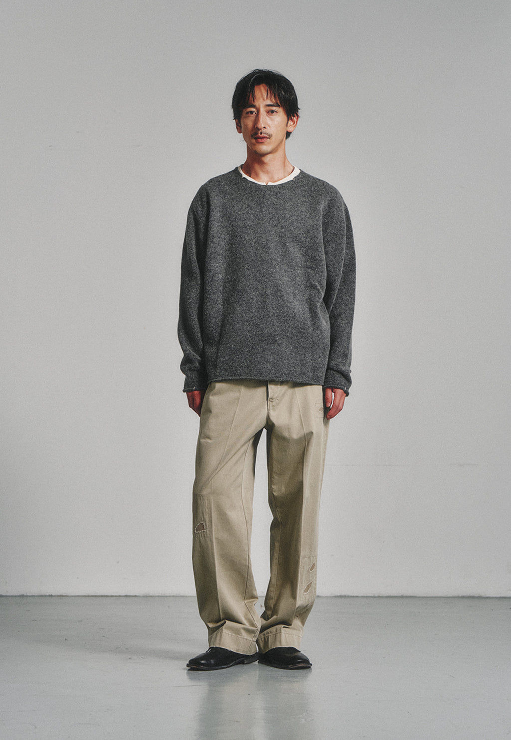 Art if acts - Cut Off Sweater (Charcoal) product image 2 | TRAB K-Fashion Australia