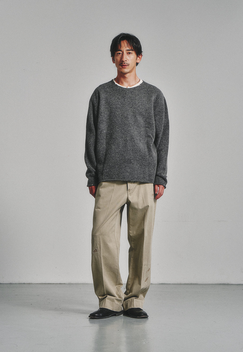 Art if acts - Cut Off Sweater (Charcoal) product image 2 | TRAB K-Fashion Australia