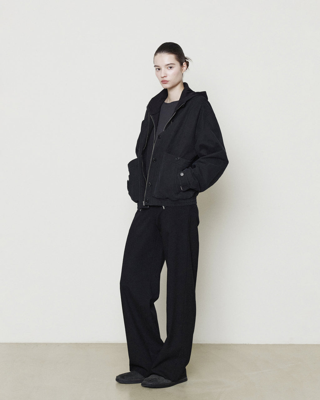 Brownyard - [Pre-Order – Ships September 18] W Washed Explorer Jacket (Black) product image 1 | TRAB K-Fashion Australia