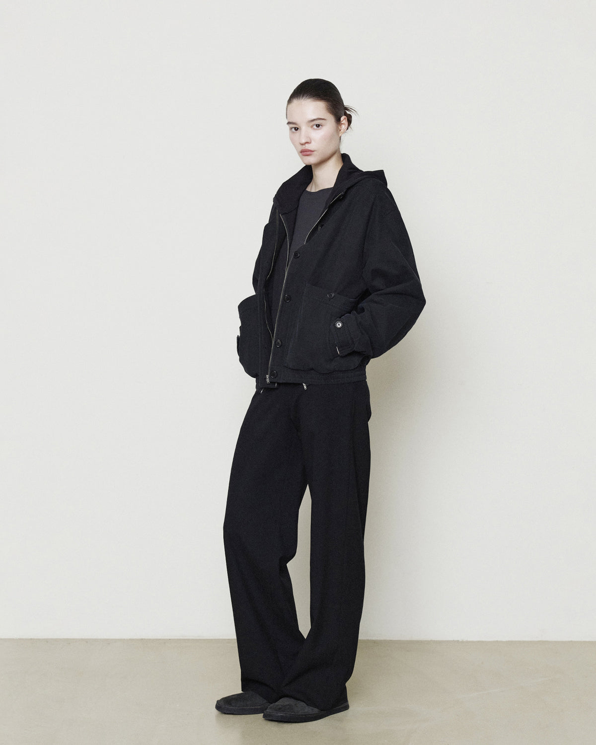 Brownyard - [Pre-Order – Ships September 18] W Washed Explorer Jacket (Black) product image 1 | TRAB K-Fashion Australia