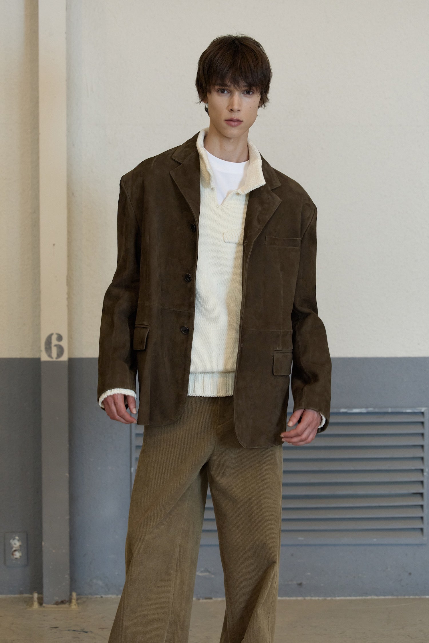 STU - Goat Suede Blazer Brown (OC) product image 8 | TRAB K-Fashion Australia
