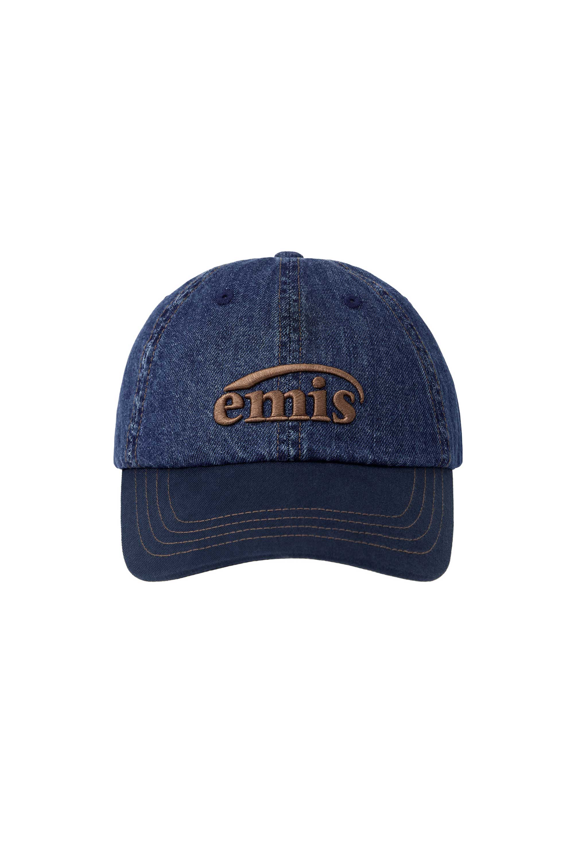 Emis - Washed Denim Ball Cap (Blue/Navy) product image 1 | TRAB K-Fashion Australia