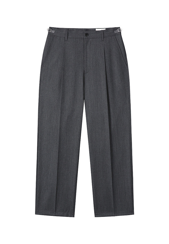 Art if acts - Wool One Tuck Trousers (Charcoal) product image 6 | TRAB K-Fashion Australia