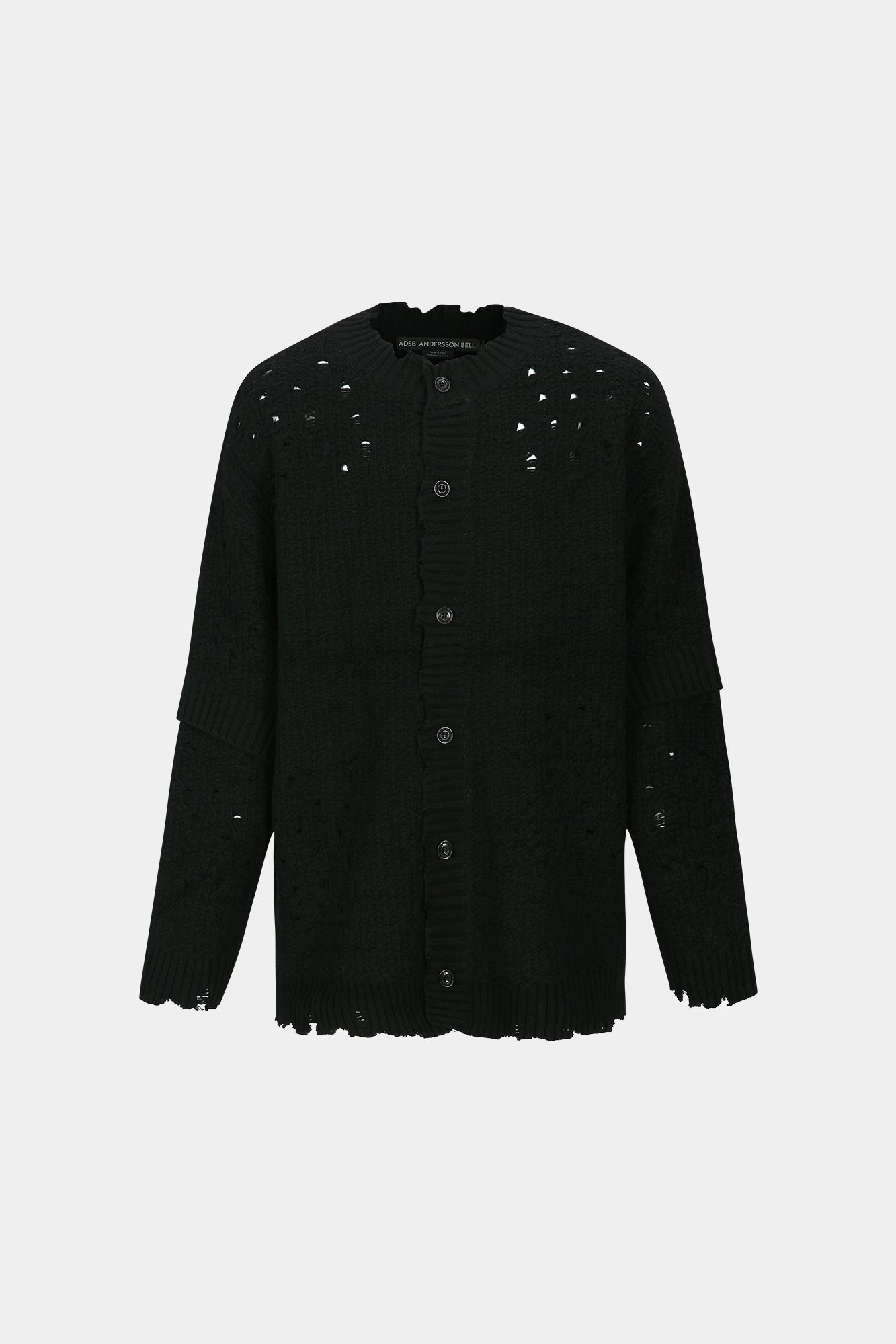 Andersson Bell - Roghen Wool Long Cardigan (Black) product image 7 | TRAB K-Fashion Australia