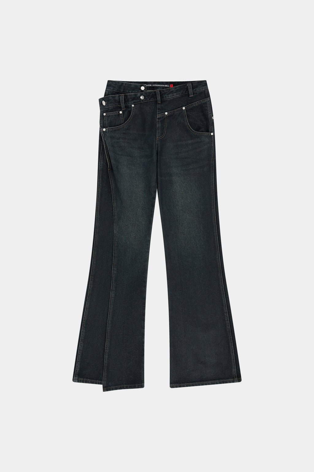 Andersson Bell - Twist Fold Coated Jeans (dark Blue) (Dark Blue) product image 9 | TRAB K-Fashion Australia